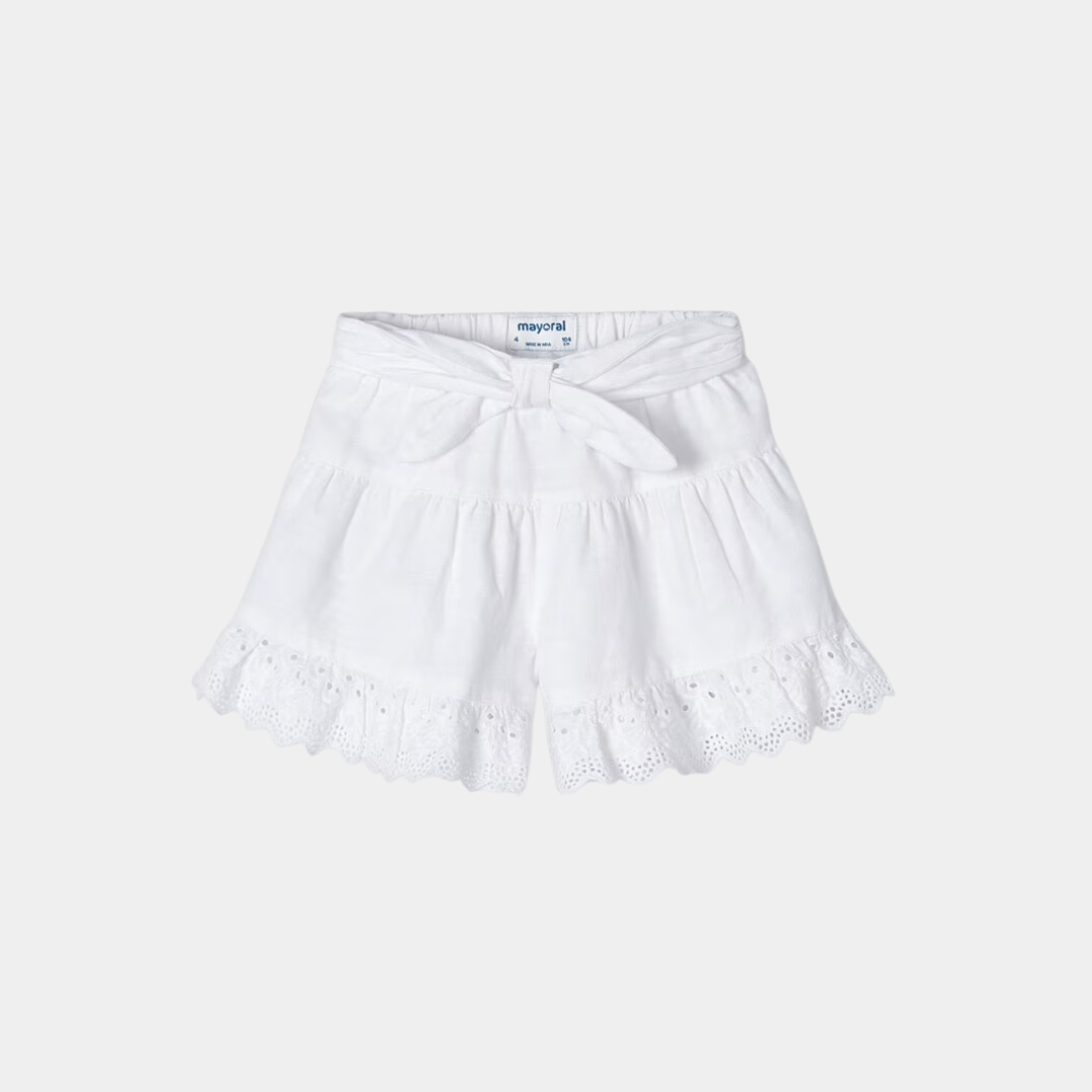 Short volant traforati bambina Mayoral